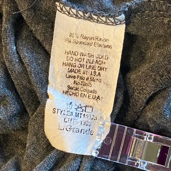 42Pops Heather Gray Long Sleeve Bolero Cover-up Size Large EUC - Picture 3 of 7